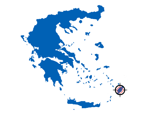 HellenicaMania - Carte de la Grèce (Rhodes)