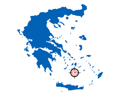 HellenicaMania - Carte de Santorin - Grèce