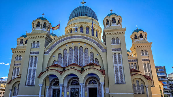 Façade de la Basilique Saint-André l'Apôtre de Patras